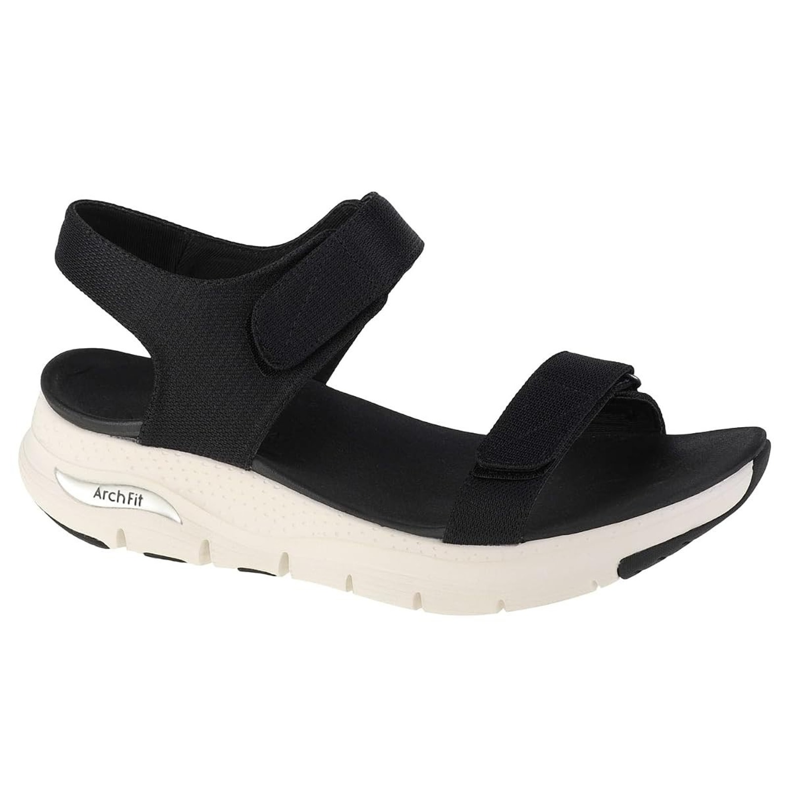 Skechers Women's Vegan Arch Fit Touristy Sandal Black Size 9 M